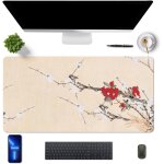Ershi - tapis de bureau en cuir pu impermable tapis de souris grand 80x40 cm mouse pad pour bureau / ...