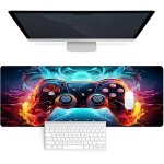 Ershi - tapis de souris de jeu, 800 x 300 mm, avec bords cousus, impermable et antidrapant, pour pc, ...