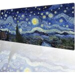 Ershi - tapis de souris de jeu xl - 700 x 300 mm - bords cousus - base en caoutchouc antidrapante (70 ...