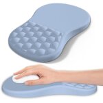 Ershi - tapis de souris avec repose - poignet, tapis souris ergonomique, mousse  mmoire de forme avec ...