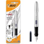 Ershi - xpen - stylo - plume rechargeable fourni avec une cartouche dencre bleue - corps chrom, blister ...