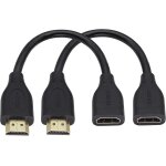 Eryi - 1080p 4k cble mle hdmi ultra - haute dfinition, cble hdmi mle vers hdmi femelle, compatible ...