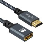Eryi - cble d'extension hdmi mle vers femelle, rallonge en nylon tress, adaptateur 2. 0 compatible ...