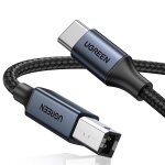 Eryi - câble scanner imprimante thunderbolt 3 type c vers usb b nylon tressé noir compatible avec macbook ... Eryi - câble scanner imprimante thunderbolt 3 type c vers usb b nylon tressé noir compatible avec macbook ...