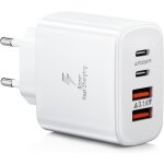 Eryi - chargeur usb c, 40w 4 - port usb multiple bloc chargeur rapide multiple secteur pd + qc 3. 1a ... Eryi - chargeur usb c, 40w 4 - port usb multiple bloc chargeur rapide multiple secteur pd + qc 3. 1a ...