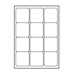 Etiquettes 66 x 70 mm a4 blanc mat 12 etiquettes 140g / m2 lot de 10 pièces jet d Etiquettes 66 x 70 mm a4 blanc mat 12 etiquettes 140g / m2 lot de 10 pièces jet d