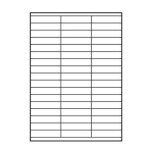 Etiquettes 70 x 16. 9 mm a4 blanc mat 51 label 140g / m2 lot de 10 pi�ces jet d'enc