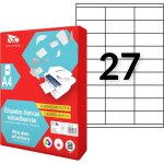 Etiquettes auto - adhsives blanches  imprimer, autocollants en papier sur feuilles a4 pour imprimante ...