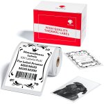 Etiquettes blanches compatible avec phomemo m110, m220, m221, m150, m250, m108, m100, m120, m200 et m260 ...