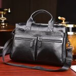 Etui bombes en cuir group souple pour homme, sac d'affaires pour ordinateur portable 15 pouces, cuir ...