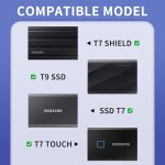 Etui housse pour samsung t7 shield / t9 / t7 / t7 touch disque ssd externe portable 1 to 2to 500go usb ...