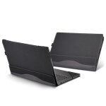 Etui pour ordinateur portable 15 pouces en similicuir antichoc magn�tique noir yonis