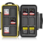 Etui de transport �tanche antichocs pour cartes m�moire emplacements pour 12 cartes sdhc / sdxc. bo�tier ...