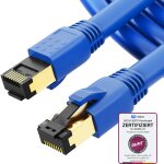 Euop - 3m cble rj45 cat 8 cordon de brassage - certifi ghmt - cable rseau blind awg 24 s / ftp lszh ...