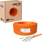 Euop - 50m cat 7a câble réseau lan ethernet rj45 s / ftp pimf internet d'installation en cuivre solide ... Euop - 50m cat 7a câble réseau lan ethernet rj45 s / ftp pimf internet d'installation en cuivre solide ...