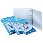 Exacompta kreacover - classeur  anneaux personnalisable - 86 mm - a4 maxi - blanc