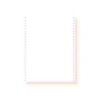 Exacompta - three - ply carbonless fanfold paper - blanc, jaune, rose - 240 x 305 mm - 1000 feuille(s) ...