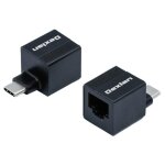 Exc 310700 changeur de genre de cble usb - c rj - 45 noir