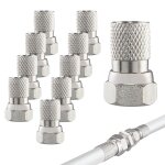 F - connector 7mm, connecteur f, 10 pcs prise f, adaptateur antenne tv, prise antenne tv, fiche antenne ...