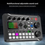 F998 carte son professionnel volume rglable usb live stream adaptateur de carte audio pour pc