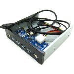 Faade avant 4 ports usb3 + 2 ports usb 2. 0 - pour emplacement 5. 25