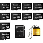 Factory carte micro sd 128 mo, paquet de 10 pouces, petite capacit pour petits fichiers, ne convient ...
