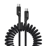 Fast charging cable usb - c to usb - c baseus fish - eye 100w, 1m (black)