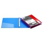 Favorit europa - classeur  anneaux personnalisable - 220 x 300 mm - bleu fonc