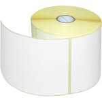 Fchhk - 1 rouleau d'tiquettes thermiques blanches 100 x 150 mm 25mm 500 pices par rouleau tiquettes ...