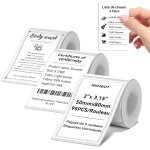 Fchhk - 3 rouleaus etiquette pour b1 b21 b3s imprimante, etiquette autocollantes cuisine bocaux, 2 x ... Fchhk - 3 rouleaus etiquette pour b1 b21 b3s imprimante, etiquette autocollantes cuisine bocaux, 2 x ...