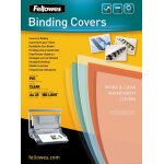 Fellowes - a4 (210 x 297 mm) - 180 microm�tres - clair - 25 unit�s couverture a reliure pvc