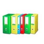 Fellowes plus - bote de classement - 80 mm - 250 x 350 mm - vert ( pack de 5 )