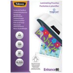 Fellowes pochette . . . plastifier, a4, brillante, 200 microns Fellowes pochette . . . plastifier, a4, brillante, 200 microns
