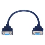 Femme à femme - câble vga femelle à femelle, 30cm, cordon court pour moniteur vidéo rvb hd15pin Femme à femme - câble vga femelle à femelle, 30cm, cordon court pour moniteur vidéo rvb hd15pin