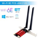 Fenvi - adaptateur pci - e sans fil leicrer and, wifi 6e ax210, 2. 4g, 5g, 6 mesurz, compatible bt 5. ...