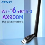 Fenvi wifi 6 ax900 usb dongle bluetooth 5. 3 usb adaptateur sans fil double bande 2in1 wifi6 récepteur ... Fenvi wifi 6 ax900 usb dongle bluetooth 5. 3 usb adaptateur sans fil double bande 2in1 wifi6 récepteur ...