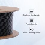 Filament petg - pour imprimante 3d - jamg he - 1, 75 mm - 1 kg de prcision + / - 0, 02 mm, bobine de ...