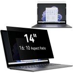 Filtre de confidentialit 14 pouces aspect 16:10, film ecran ordinateur confidentialit portable compatible ...