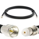 Fme m�le vers fme femelle 10m rg58 cable coaxial - fme c�ble d'extension � faible perte 50 ohm - rallonge ...
