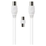 Force power lite - c�ble d'antenne - iec connector (9. 52mm) m�le pour iec connector (9. 52mm) femelle ...