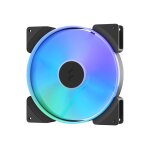 Fractal design prisma al - 18 - ventilateur chssis - 180 mm - cadre noir, lames blanches (pack de 2) ...