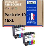 Marque française - 16xl - 10 cartouches d'encre compatibles avec epson 16 xl t1631 stylo plume - pour ... Marque française - 16xl - 10 cartouches d'encre compatibles avec epson 16 xl t1631 stylo plume - pour ...