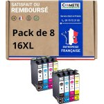 Marque franaise - 16xl - 12 cartouches d'encre compatibles avec epson 16 xl t1631 stylo plume - pour ...