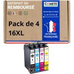 Marque franaise - 16xl - 4 cartouches d'encre compatibles avec epson 16 xl stylo plume - pour epson ...