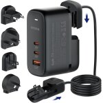 Gan 65w usb c chargeur 3 ports usb c alimentation pps pd chargeur rapide chargeur de voyage us eu uk ...