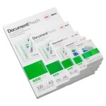 Gbc pochettes format carte 54x86 mm 2x250mic brillantes (100)