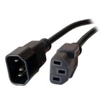 Generic - rallonge de c�ble d'alimentation - iec 60320 c13 pour iec 60320 c13 - 1. 8 m - noir - europe ...