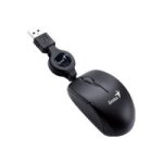 Genius micro traveler souris optique pc portable, cable de