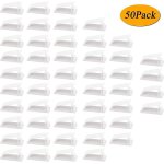 Gestion des c�bles, paquet de 50 serre - c�bles adh�sifs pour c�bles ethernet, organisateur de fils et ...