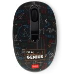 Gjfty - - souris sans fil avec rcepteur usb ultra compact, thme genius, 3 options de vitesse, matriau ...